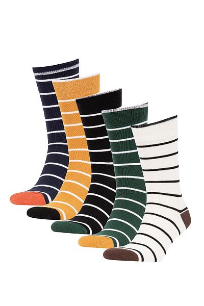 DeFacto 5er-Pack lange Baumwollsocken für Herren Y2601azns