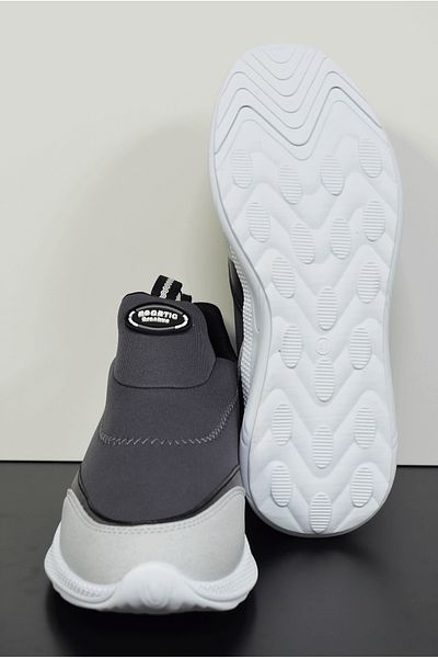 Escetic Αντρικό αθλητικό παπούτσι Anthracite White, ελαφριά αθλητικά παπούτσια περπατήματος από λούκες