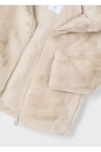 MAYORAL Girl's Hooded Plush Coat - Mnvs04486
