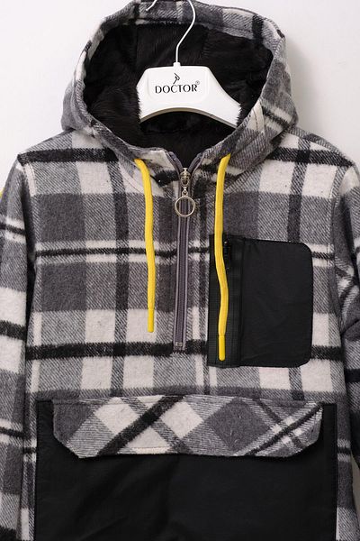 Doctor junior Boy's Lumberjack Kangaroo Coat