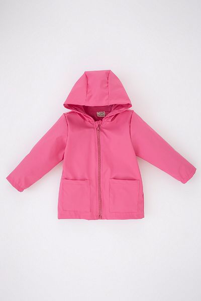 DeFacto Baby Girl Water Repellent Combed Lined Hooded Coat Z1351a223sp