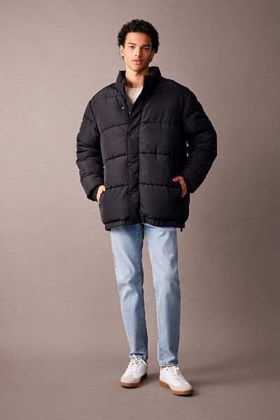 DeFacto Stand Collar Puffer Jacket s kapsou na zip A2519Ax23Wn