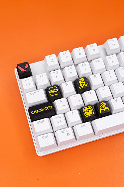 Makerpax Valorant Chamber Keycaps, Q-E-X-C Mekanik Klavye Tuşu