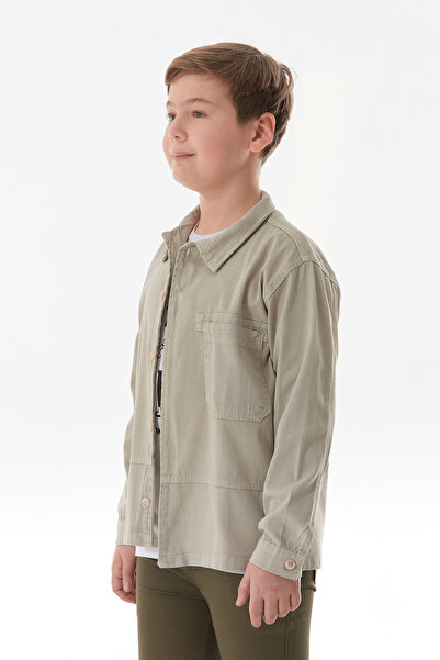 Fulla Moda 100% Cotton Printed Buttoned Pocket 2 Piece Boy's Suit