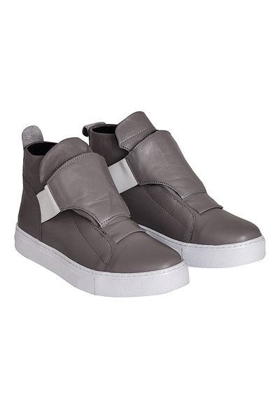 NOOSY Genuine Leather Gray Women's Boots