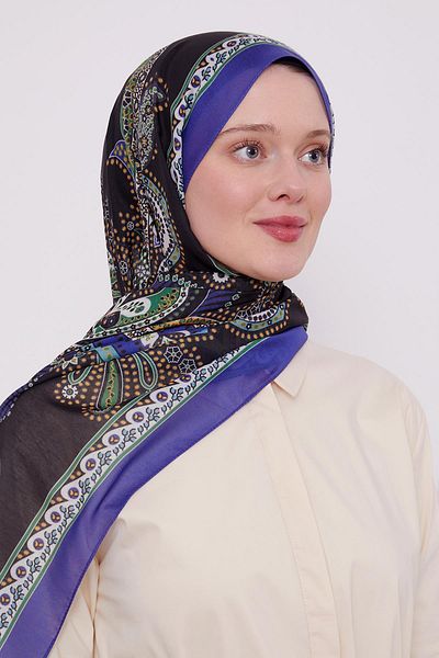 Levidor Purple Ethnic Pattern Sport Shawl