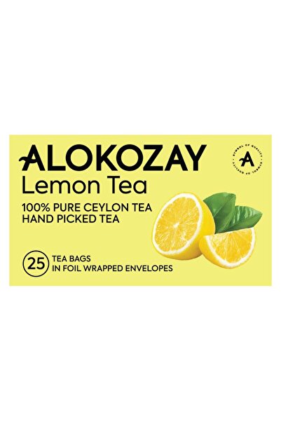Alokozay Green Tea Bags Infused with Zesty Lemon Citrus Foil Sealed (25s)
