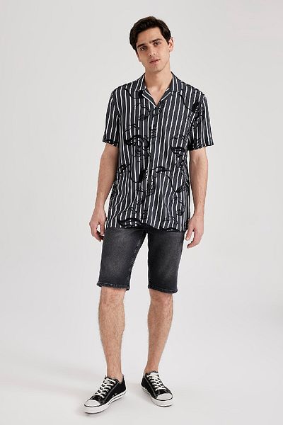 DeFacto Regular Fit Jean Bermuda Shorts A4804Ax23Sm
