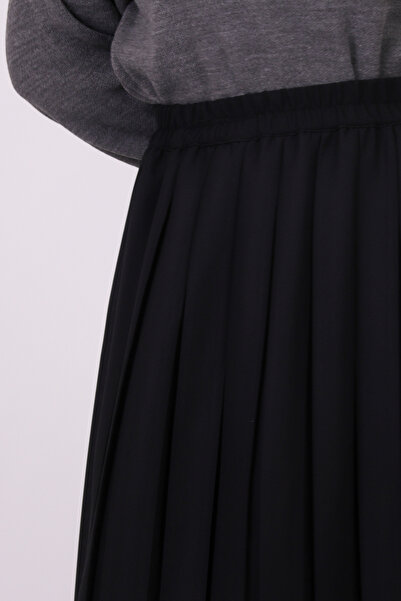 ilmek Жіноча спідниця з подвійної крепової тканини з плісировкою, чорна