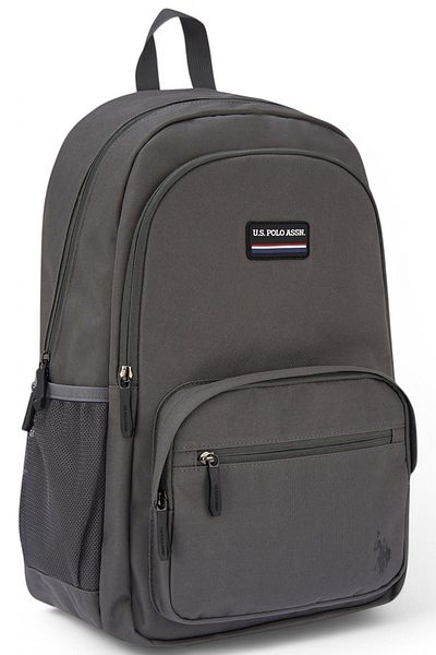 U.S. Polo Assn. High School & College Backpack - Stylish Gray Design - for Everyday and Travel