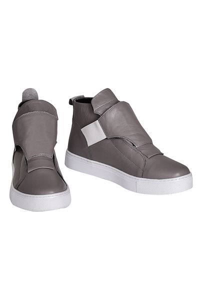 NOOSY Genuine Leather Gray Women's Boots