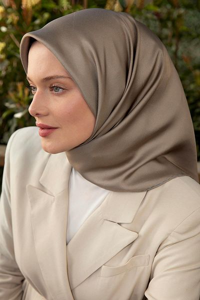 Levidor Μεταξωτό μαντίλι δύο όψεων Stone Twill
