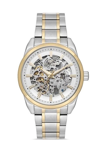 FERRO Yellow and Silver Steel Cord Men's Wrist Watch FM40106A-D