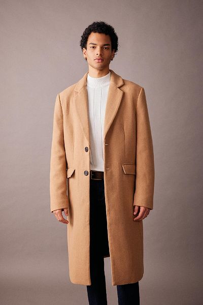 DeFacto Stemped Slim Fit kabát – podšitý, knoflík a kapsa A3775Ax23Wn