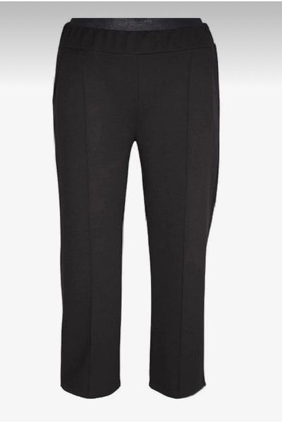 ECE GİYİM Women's Elastic Waist, Front Stitched, Pocketed Thin Combed Cotton Pants
