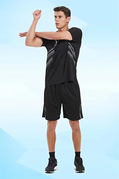 Oksit Running Perform Erkek Spor Scuba Kumaş Hafif Gym Koşu Spor Salonu Şortu