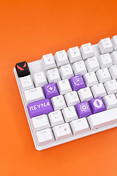 Makerpax Valorant Reyna Keycaps, Q-E-X-C Mekanik Klavye Tuşu
