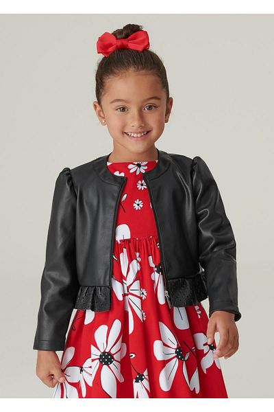 MAYORAL Girl's Faux Leather Jacket