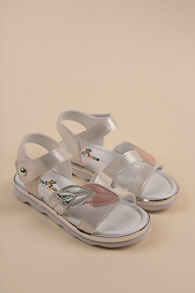 epaavm Thermo Sole Leaf Model Mother of Pearl Girl's Sandals