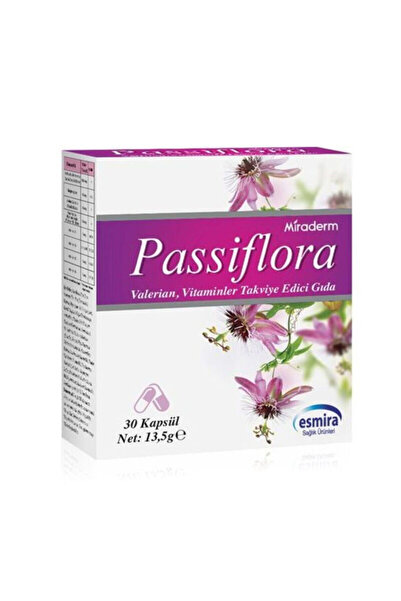 Miraderm Passiflora Takviye Edici Gıda 30 Kapsül