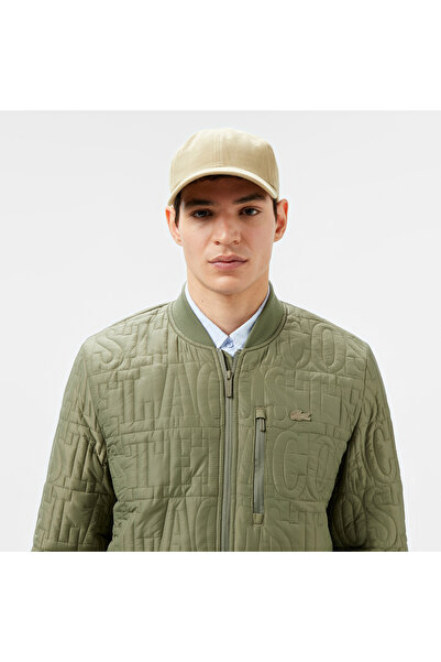 Lacoste Erkek Regular Fit Dik Yaka Kapitone Yeşil Mont