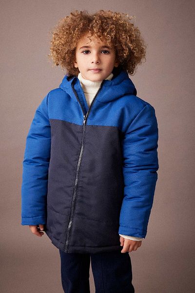 DeFacto Boy's Hooded Water Repellent Coat - A2521a823wn