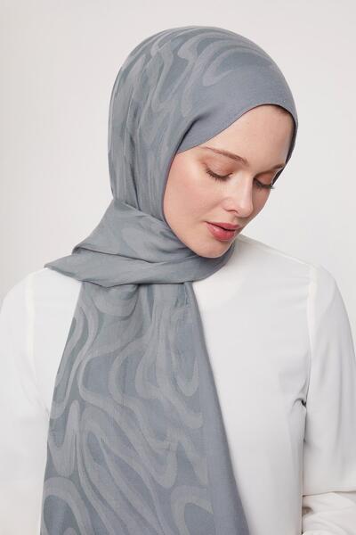 Levidor Şal Grazia cu model abstract albastru