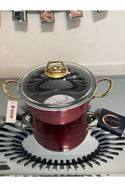 ARS HOME DEKOR 20 Cm Derin Kapaklı Tencere, Cam Kapaklı Yemeklik Tava, Granit...