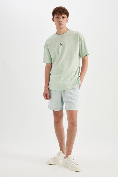 DeFacto Relaxed Cut Jean Short Bermuda - Z4459AZ24SM