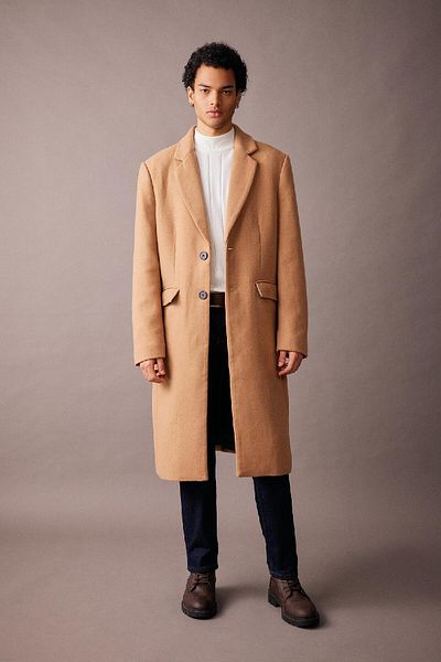 DeFacto Stemped Slim Fit kabát – podšitý, knoflík a kapsa A3775Ax23Wn