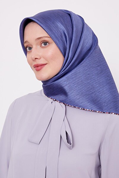 Levidor Μεταξωτό μαντίλι Indigo ριγέ Twill