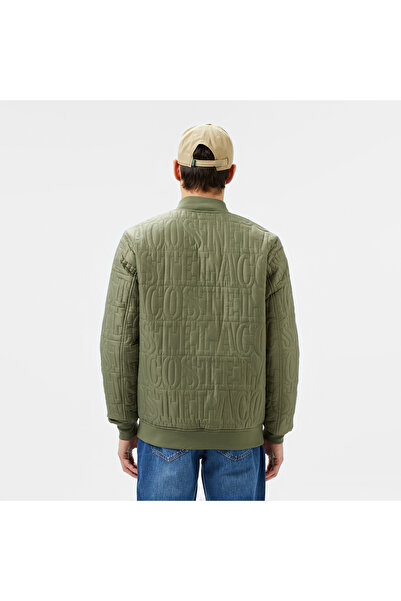 Lacoste Erkek Regular Fit Dik Yaka Kapitone Yeşil Mont