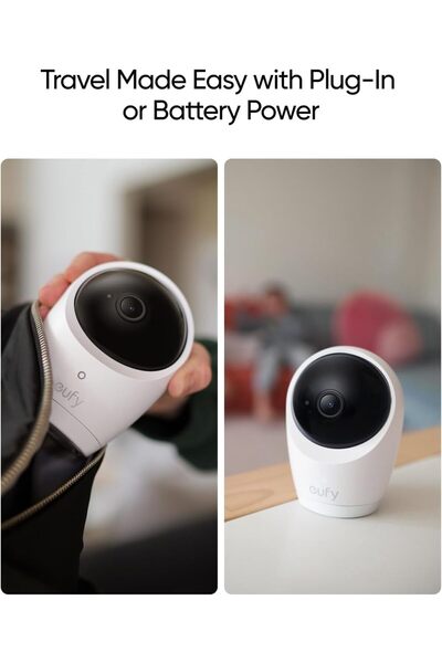 eufy Eufy E20 Baby Monitor with 2K Hybrid Wi-Fi and Offline Camera and App Control