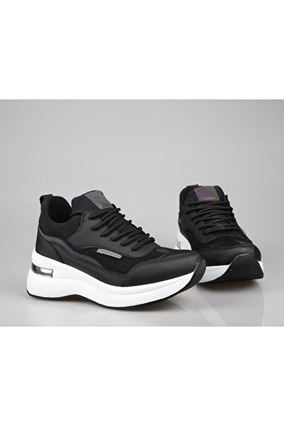 Marka Sesi 327 Siyah-Beyaz Kadın Sneakers