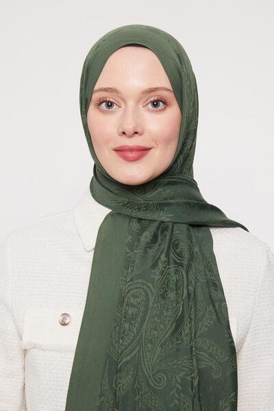 Levidor Emerald indian patterned grazia shawl