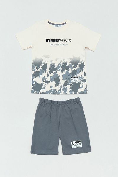 Fulla Moda Street Wear Text Printed Shorts Set of 2 Boys