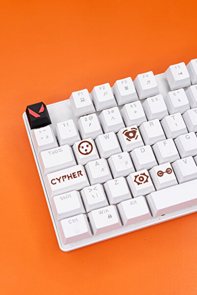 Makerpax Valorant Cypher Keycaps, Q-E-X-C Mekanik Klavye Tuşu