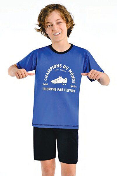 Ersoy Çocuk Giyim Ersoy Çocuk 503G Хлопчачий комплект шортів з коротким рукавом для офіціантів