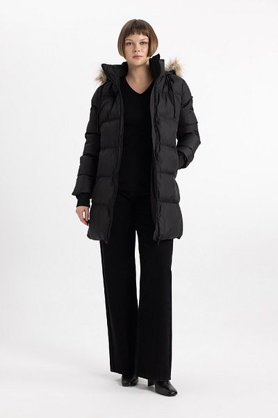 DeFacto Water Repellent Long Coat - Parka Beverage Zipper Zippered A4105Ax24