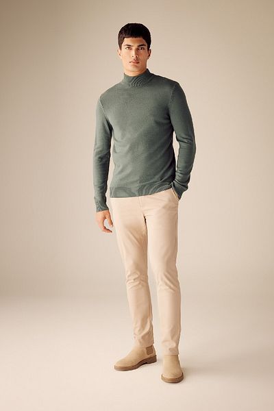 DeFacto Slim Fit Slim Fit Half Turtleneck Basic Plain Knitwear Sweater R1127Az23Wn