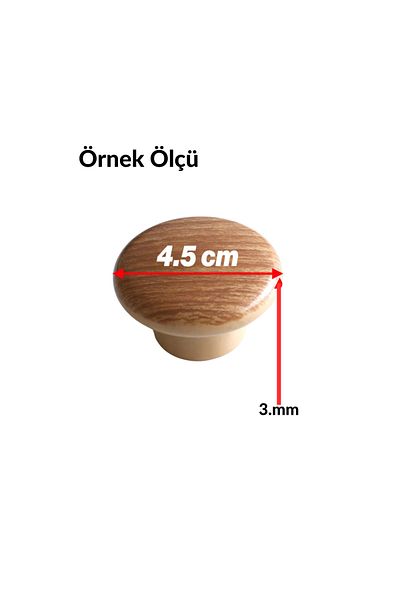 MKLAKS بوهيميا بوليمر زر بلاستيكي الجوز قطرها 45 مللي متر مقبض درج المطبخ خزانة 10 حزمة-تصميم متين