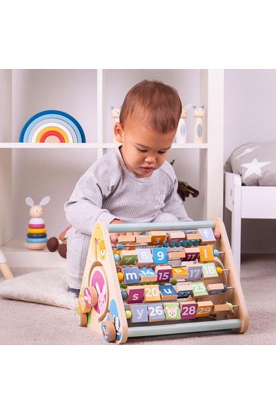 BigJigs Pastel activity center - Letters, pictures and numbers