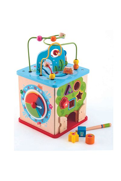 Hape Wooden toy - Multifunctional cube activity center