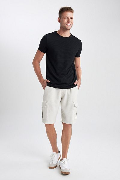 DeFacto Relax Fit Cotton Bermuda Shorts A1535Ax23Sm