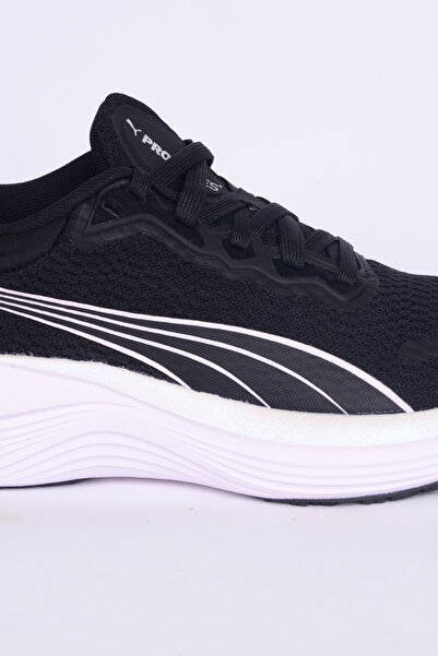 Puma 378776-13 Scend Pro Fileli Yüksek Taban Rahat Ortopedik Taban Esnek Hafif Siyah-Beyaz Günlük Un