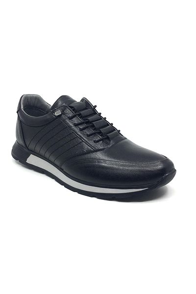 Taşpınar Ayakkabı 100% Leather Orthopedic Men's Daily Smart Laced Large Size Shoes 45-48