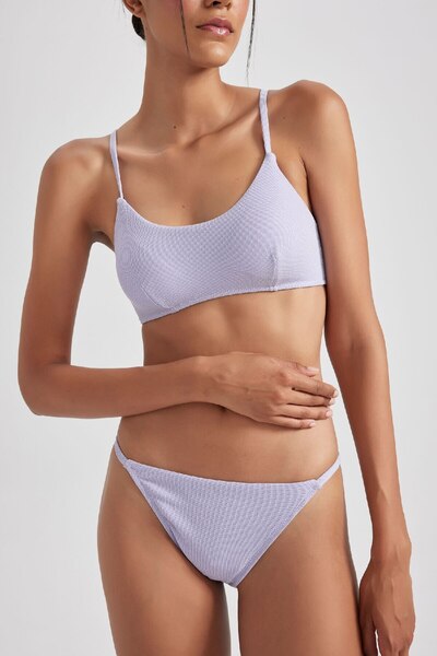 DeFacto Fall in Love Regular Fit Simli Kumaş Bikini Alt B0385AX23HS