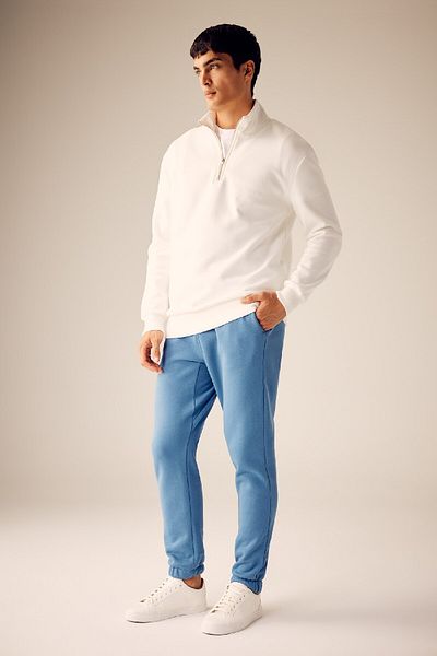 DeFacto Bequemes Sweatshirt mit Reißverschluss und Stehkragen, bequem, normale Passform, X7405az23au