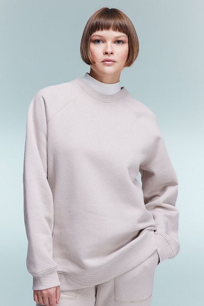 DeFacto Oversize mikina Wide Fit Crew Neck Thick Basic Plain V2697Az23Wn