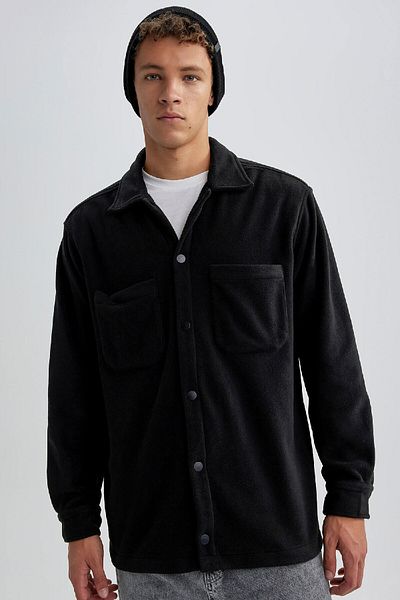 DeFacto Relax Fit Polar Basic Solid Langarmshirt A4782ax23wn